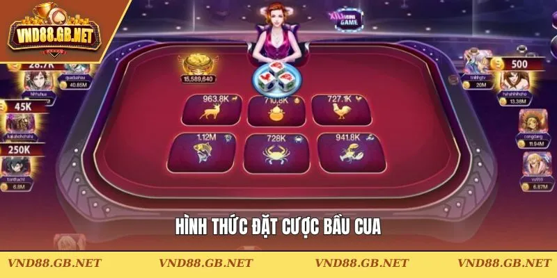 Hình thức đặt cược bầu cua